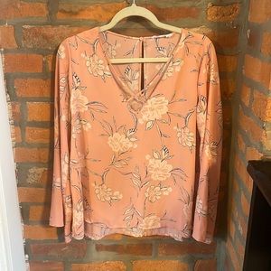 Lush Floral Long Sleeve Top